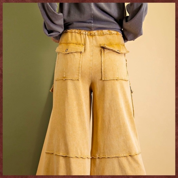 easel Pants & Jumpsuits Easel Feeling Good Cargo Mineral Washed Raw